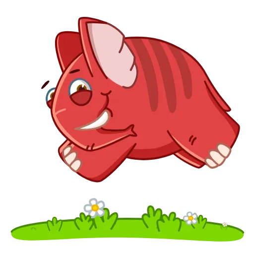🏃‍♂️ Стикер «Elefun» для Telegram