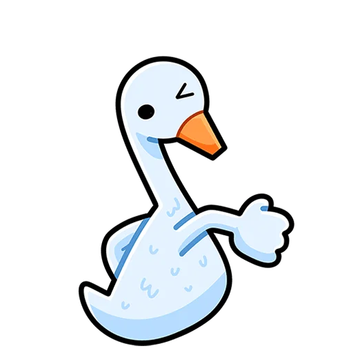 😉 Стикер «Дикие гуси Без Текста» для Telegram