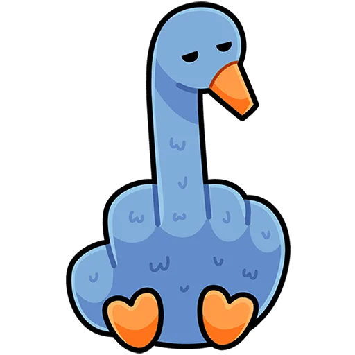 🖕 Стикер «Дикие гуси Без Текста» для Telegram
