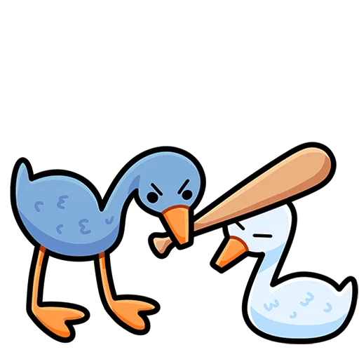 😒 Стикер «Дикие гуси Без Текста» для Telegram
