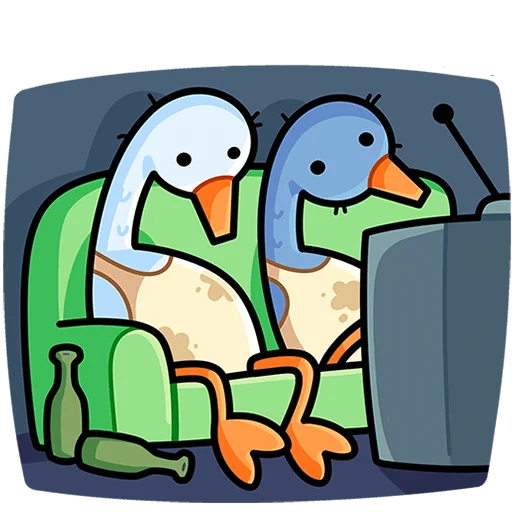 📺 Стикер «Дикие гуси Без Текста» для Telegram