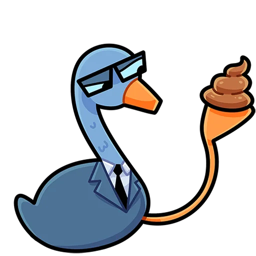 💩 Стикер «Дикие гуси Без Текста» для Telegram