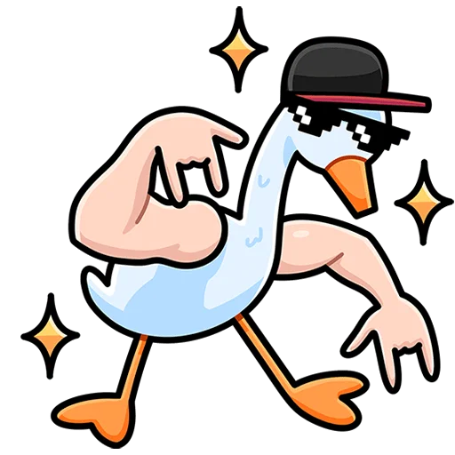 🤟 Стикер «Дикие гуси Без Текста» для Telegram