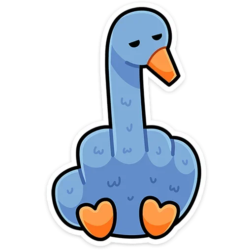 🖕 Стикер «Дикие гуси» для Telegram