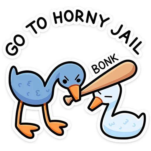 😒 Стикер «Дикие гуси» для Telegram
