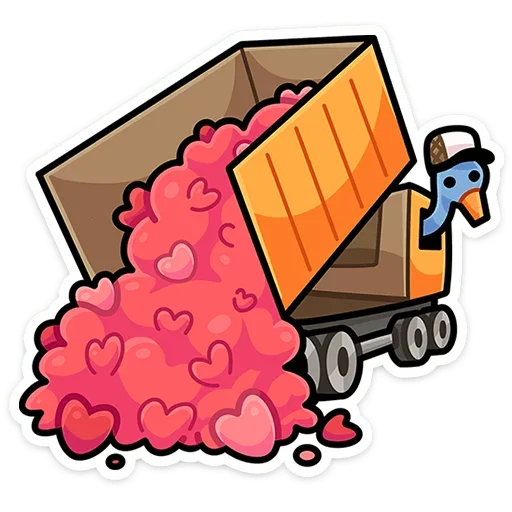 💕 Стикер «Дикие гуси» для Telegram