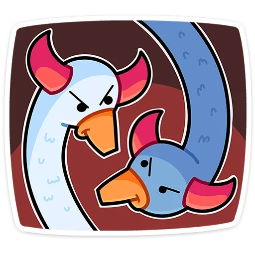 😈 Стикер «Дикие гуси» для Telegram