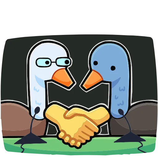 🤝 Эмодзи «Дикие гуси» для Telegram
