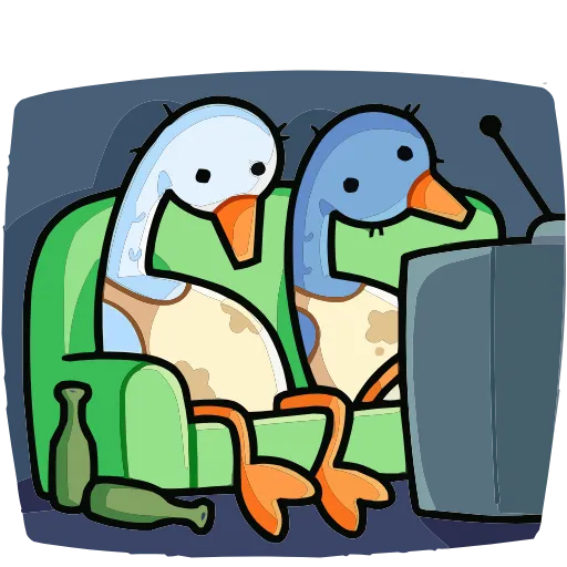 📺 Эмодзи «Дикие гуси» для Telegram