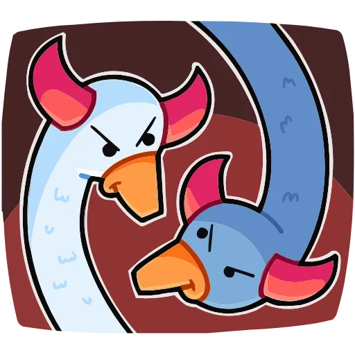 😈 Эмодзи «Дикие гуси» для Telegram
