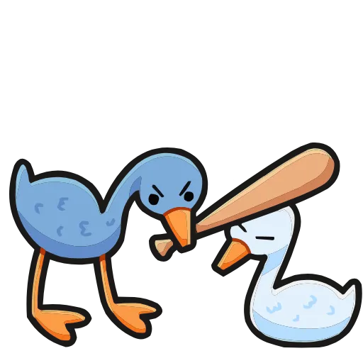 😒 Эмодзи «Дикие гуси» для Telegram