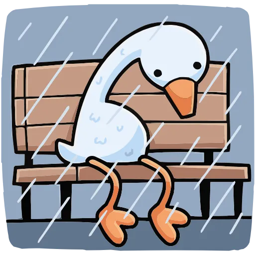 😔 Эмодзи «Дикие гуси» для Telegram