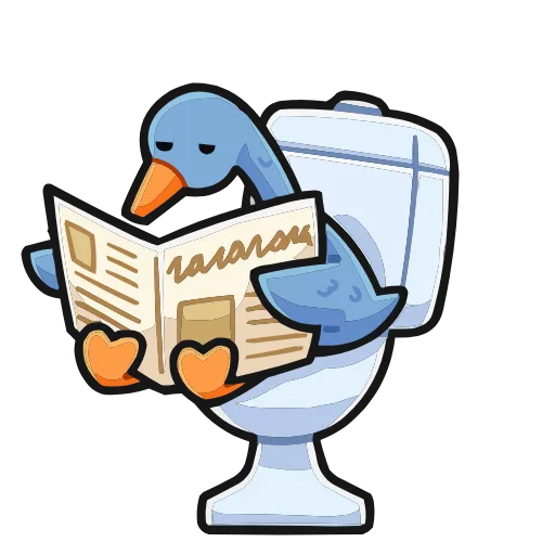 🚽 Эмодзи «Дикие гуси» для Telegram