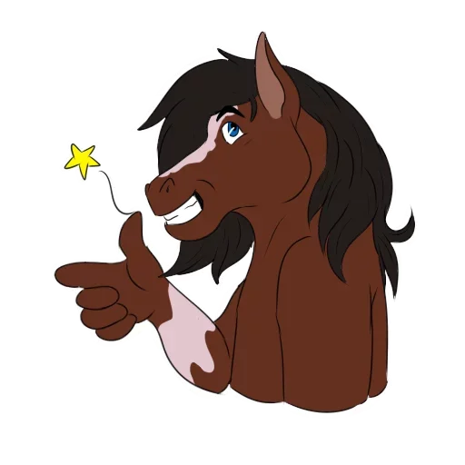 Стикерпак Wild Horse and Dog для Telegram