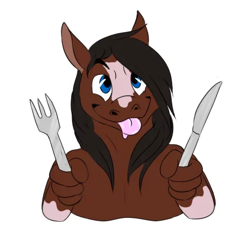 🙁 Стикер «Wild Horse and Dog» для Telegram