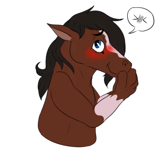 🙁 Стикер «Wild Horse and Dog» для Telegram