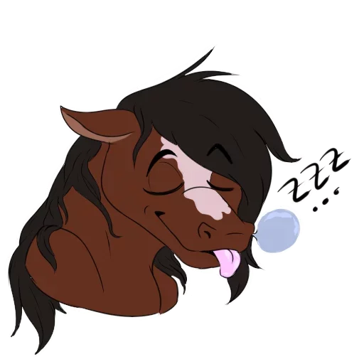 😫 Стикер «Wild Horse and Dog» для Telegram