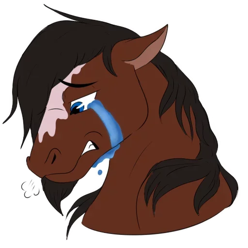 🥺 Стикер «Wild Horse and Dog» для Telegram