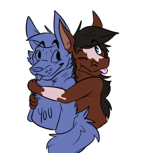 😩 Стикер «Wild Horse and Dog» для Telegram
