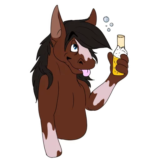 😡 Стикер «Wild Horse and Dog» для Telegram