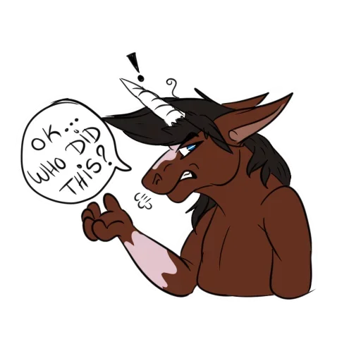 🤬 Стикер «Wild Horse and Dog» для Telegram