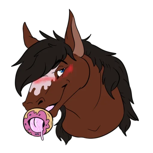 😩 Стикер «Wild Horse and Dog» для Telegram