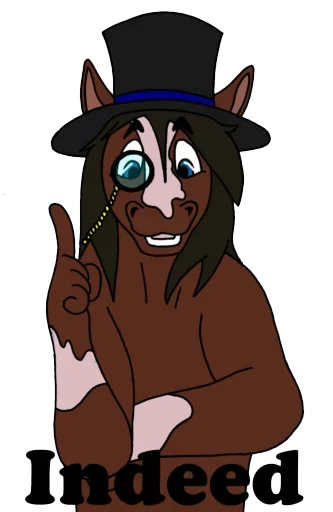 🥺 Стикер «Wild Horse and Dog» для Telegram