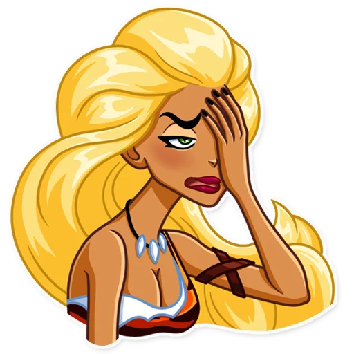 🤦‍♀️ Стикер «Wild Woman» для Telegram