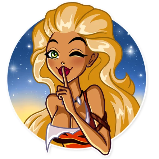 🤫 Стикер «Wild Woman» для Telegram