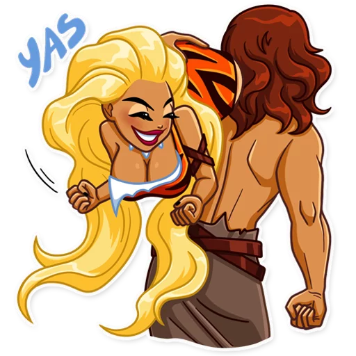 😁 Стикер «Wild Woman» для Telegram