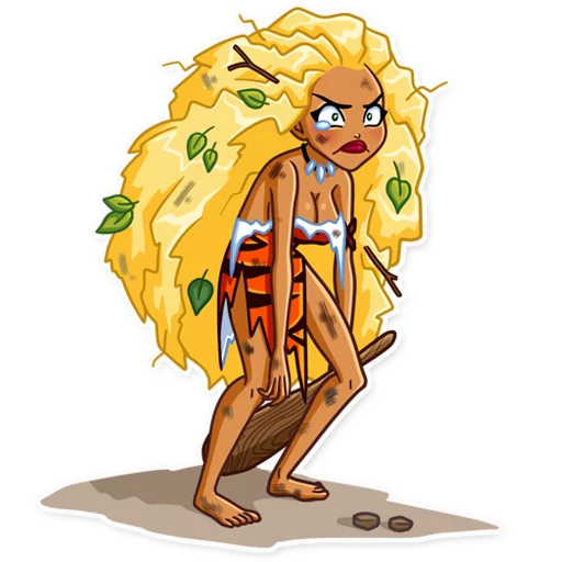 ☹️ Стикер «Wild Woman» для Telegram
