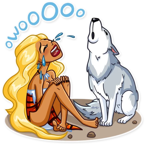 😭 Стикер «Wild Woman» для Telegram