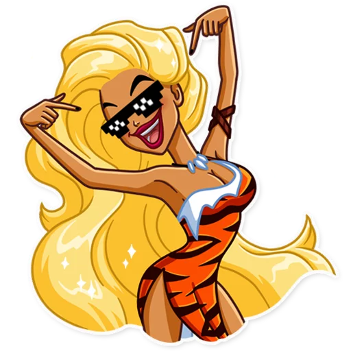 😎 Стикер «Wild Woman» для Telegram
