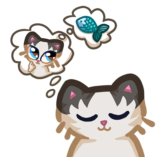 😴 Стикер «Вилли кот» для Telegram