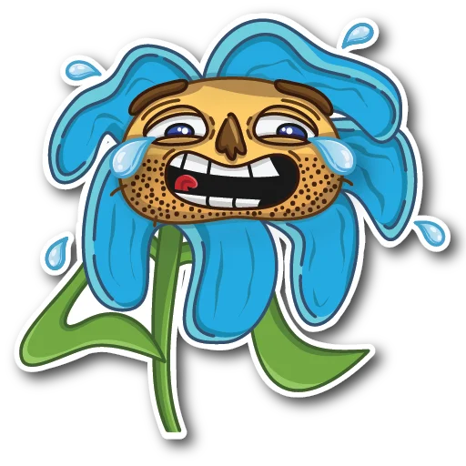 😂 Стикер «WillyFlower» для Telegram