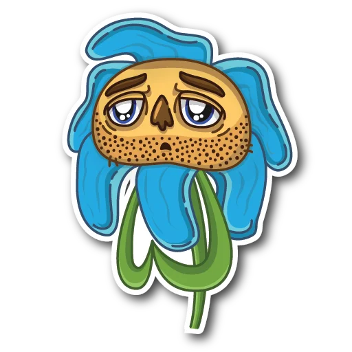 🥺 Стикер «WillyFlower» для Telegram