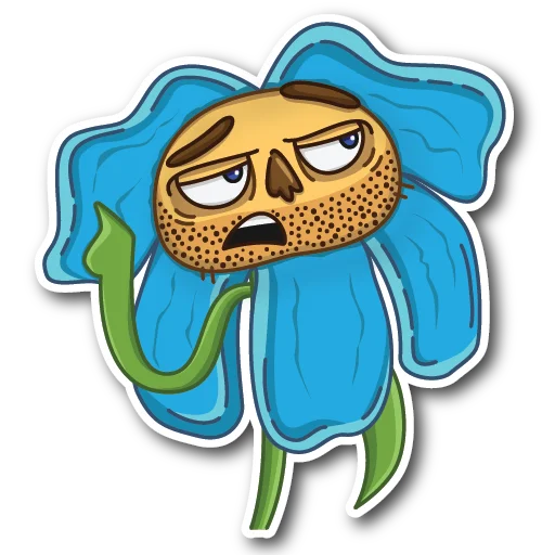 🧐 Стикер «WillyFlower» для Telegram