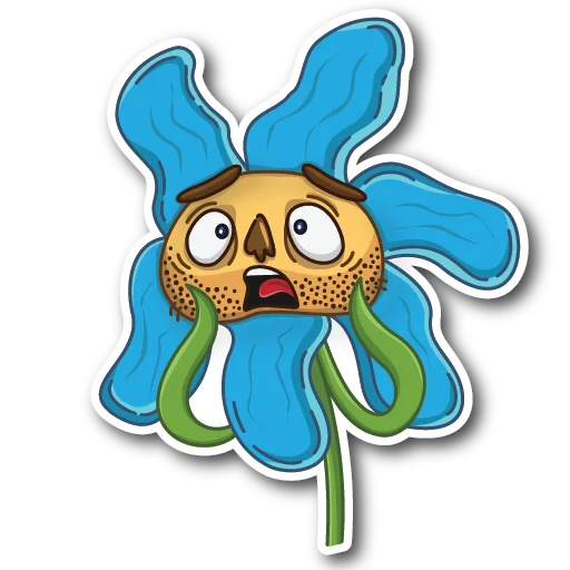 😦 Стикер «WillyFlower» для Telegram