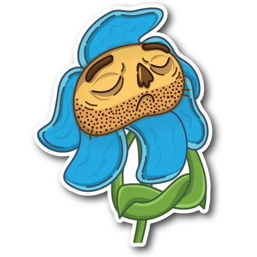🤨 Стикер «WillyFlower» для Telegram
