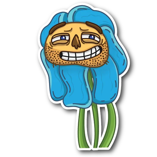 😬 Стикер «WillyFlower» для Telegram