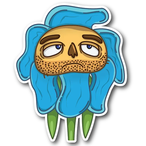 😒 Стикер «WillyFlower» для Telegram