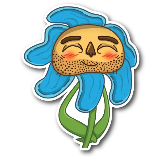 ☺️ Стикер «WillyFlower» для Telegram