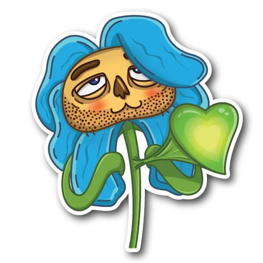 😍 Стикер «WillyFlower» для Telegram