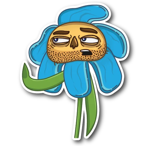 ✋ Стикер «WillyFlower» для Telegram