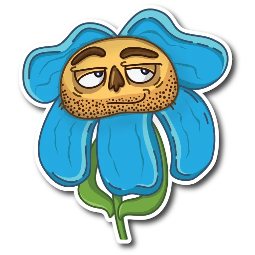 😏 Стикер «WillyFlower» для Telegram