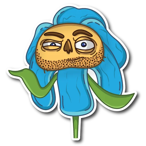 🤔 Стикер «WillyFlower» для Telegram