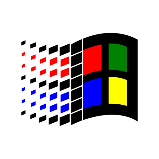 🙃 Стикер «Иконки Windows 1985-н.в.» для Telegram