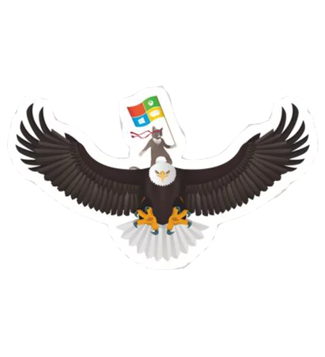 🦅 Стикер «Windows Insider NinjaCat» для Telegram