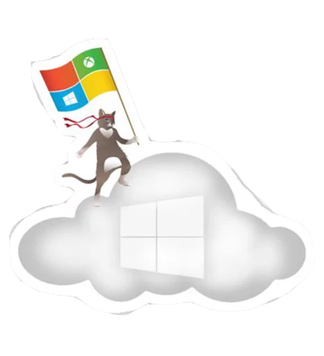 ☁ Стикер «Windows Insider NinjaCat» для Telegram