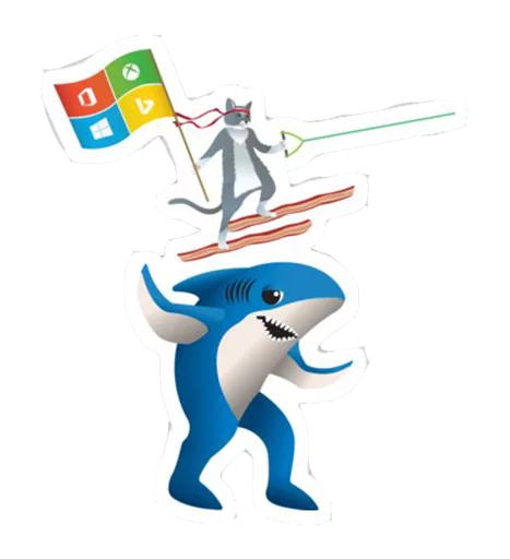 🦈 Стикер «Windows Insider NinjaCat» для Telegram